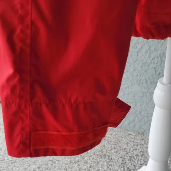 U.S. Polo Assn Red Hooded Windbreaker Jacket Lightweight Zip Snap Women’s Size L - Picture 5 of 15